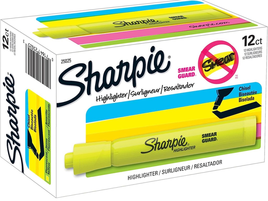 Sharpie Accent Tank Style Highlighter 12 Count