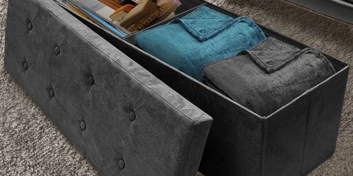 Storage Bench Ottoman Only $39.99 Shipped for New QVC Customers (Reg. $83) – Choose from 5 Colors