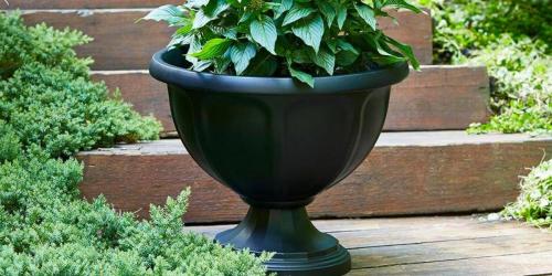 50% Off Home Depot Planters | Outdoor Resin Urn Planter Only $4.98 (Regularly $10)