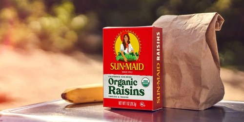 Sun-Maid Organic Raisins Snack Boxes 288-Pack Only $25.49 Shipped on Amazon (Just 9¢ Each!)