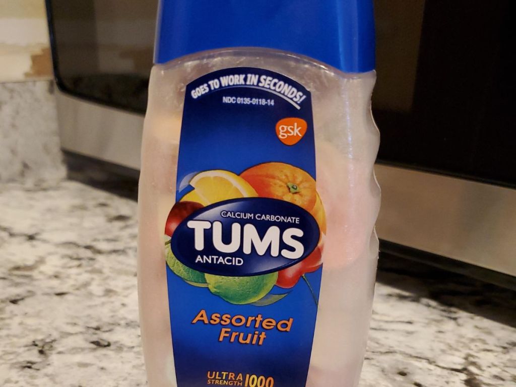 bottle of TUMs