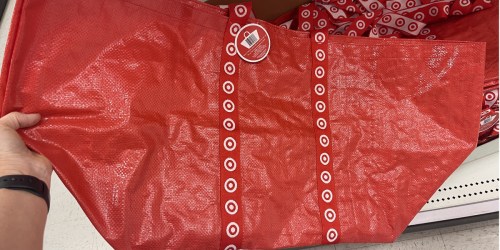 Target Has Extra Large Recycled Reusable Bags (IKEA Shopping Bag Dupe)