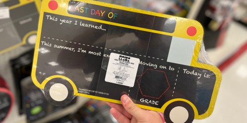Target Has First/Last Day Chalkboard Signs on Sale for Only $7, Just in Time for Back-to-School!