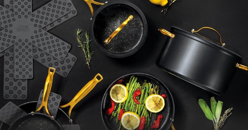 Thyme & Table Cookware 12-Piece Non-Stick Set Just $99 Shipped on ...