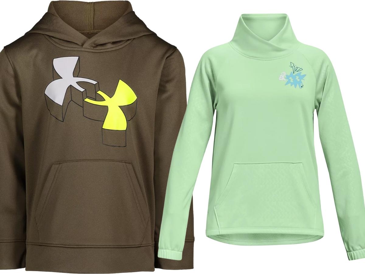 under armour black and green hoodie