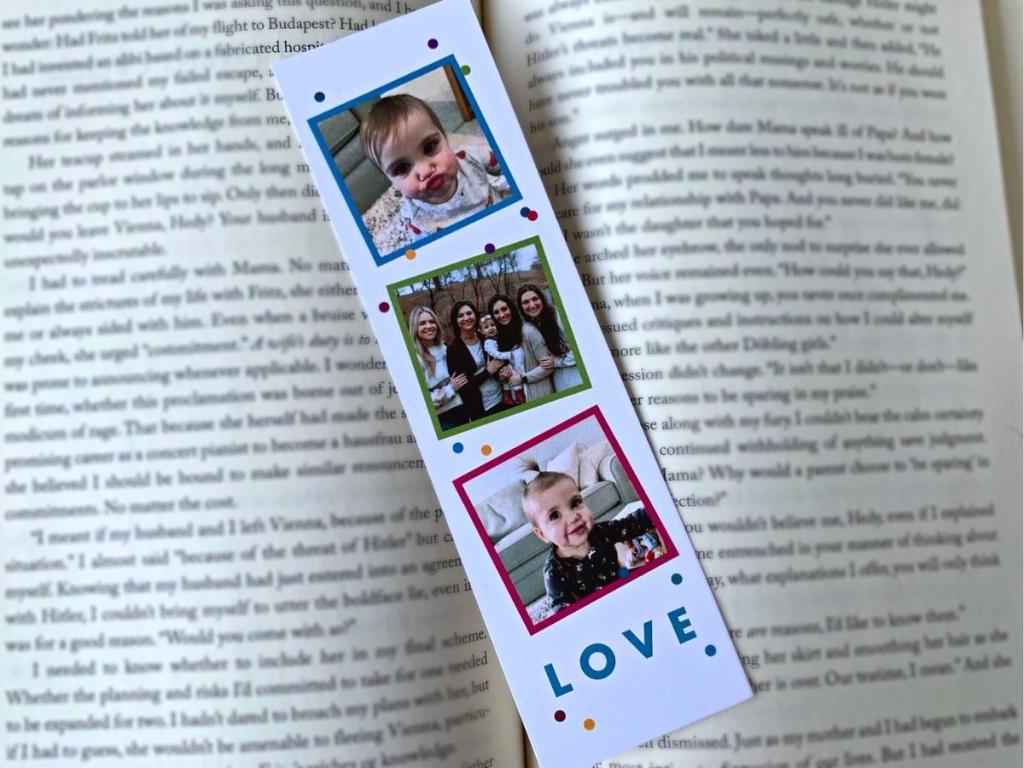 walgreens bookmark with book