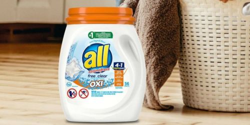 All Mighty Pacs Free Clear w/ Oxi 56-Count Tub Only $6.49 Shipped on Amazon (Regularly $15)