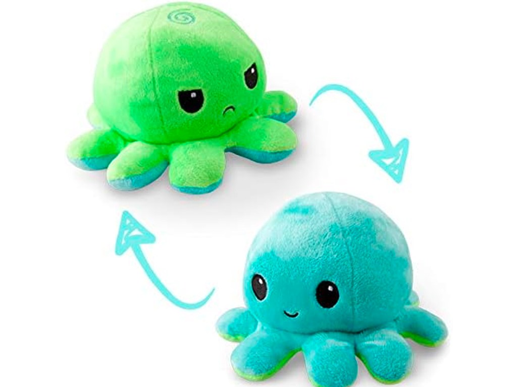 blue and green octopus