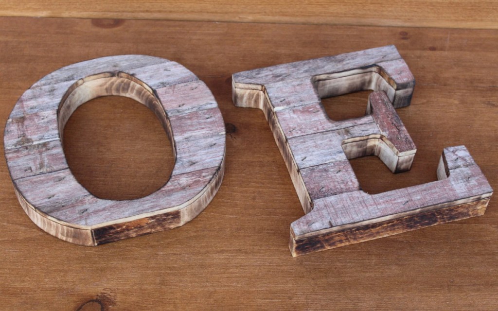 farmhouse wooden letters