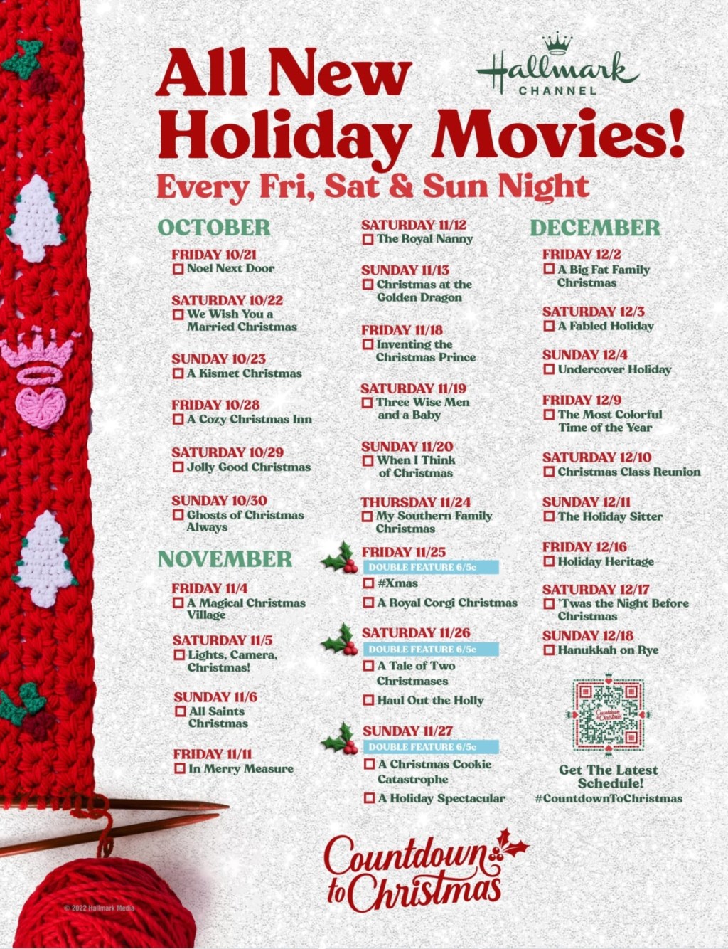 Hallmark holiday movie list