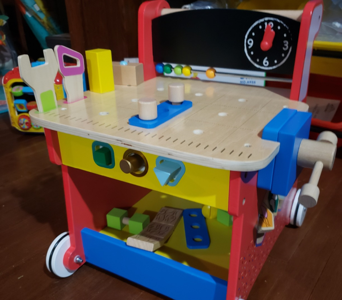 early learning centre wooden activity train table