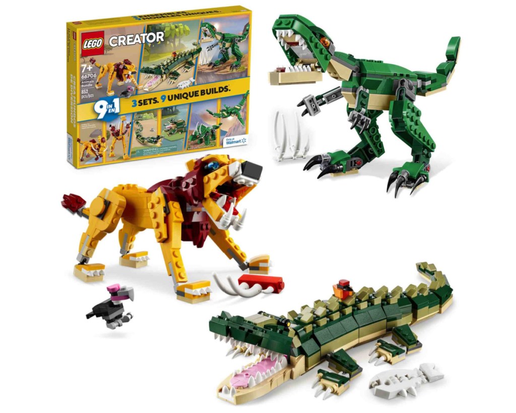 lion croc and dino lego