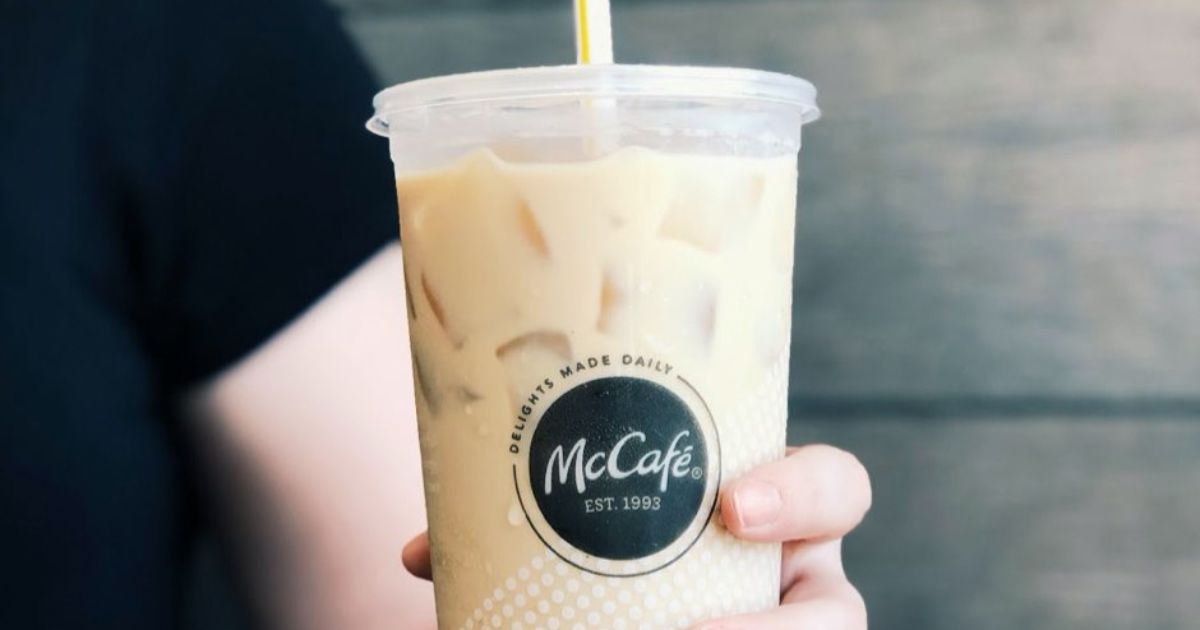 mcafe iced coffee drink