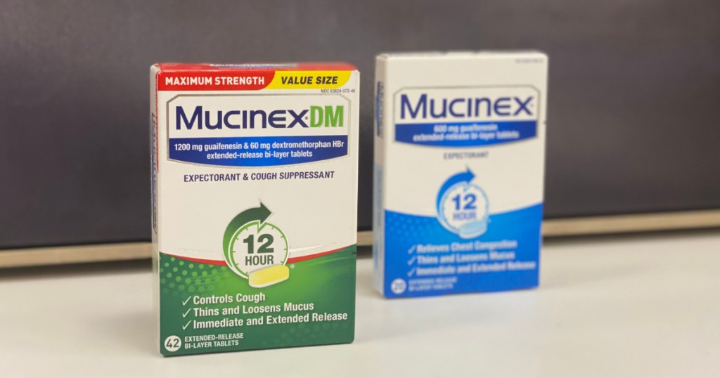 two mucinex boxes