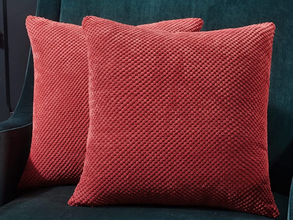 two red pillows