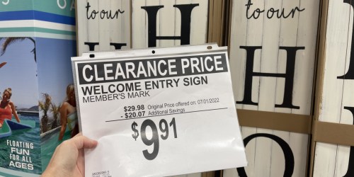 Wooden Entry Welcome Home Signs Possibly Only $9.91 at Sam’s Club (Regularly $30)