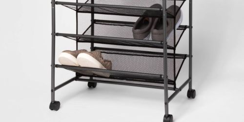Room Essentials Double-Sided Rolling Shoe Rack Just $19.50 on Target.com (Regularly $26)