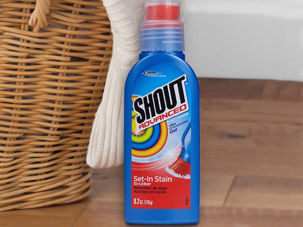 Shout Advanced Stain Remover w/ Scrubber Brush Only 3.31 Shipped on Amazon