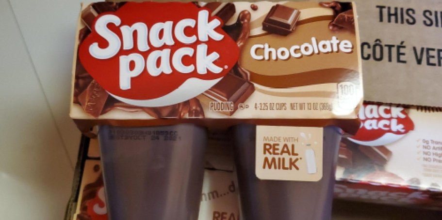 Snack Pack Pudding 4-Count Pack Only 96¢ on Amazon