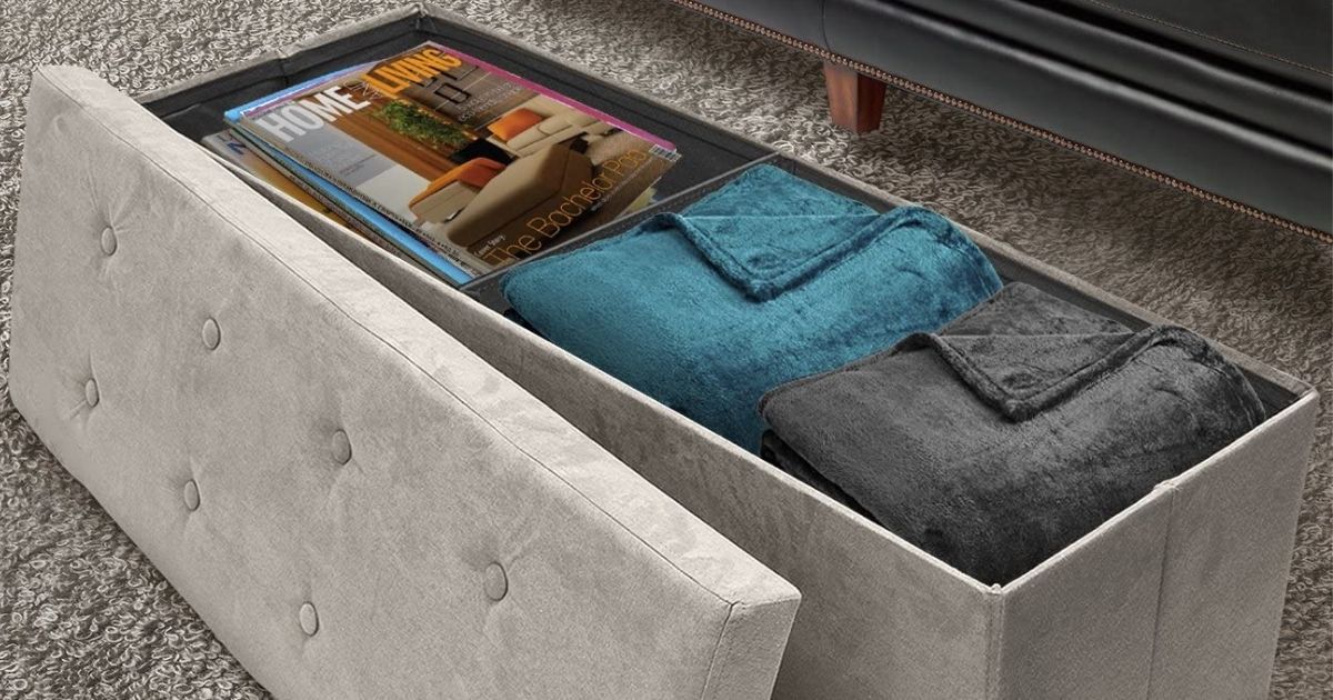 storage bench with lid