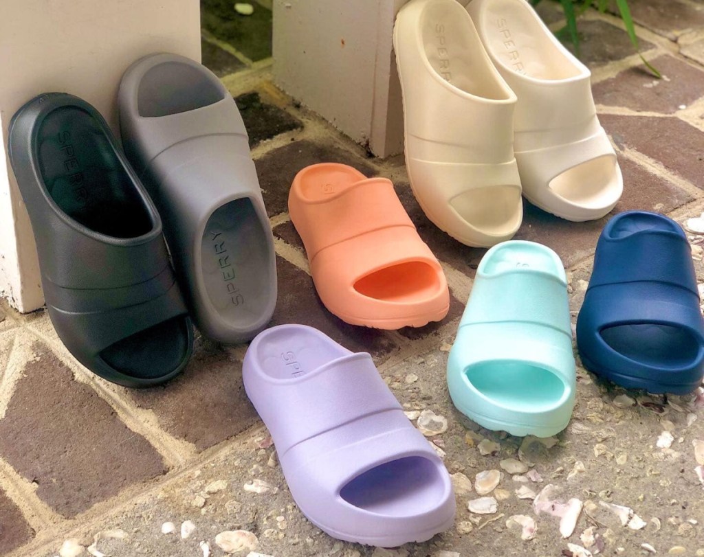 sperry float slide sandal pairs