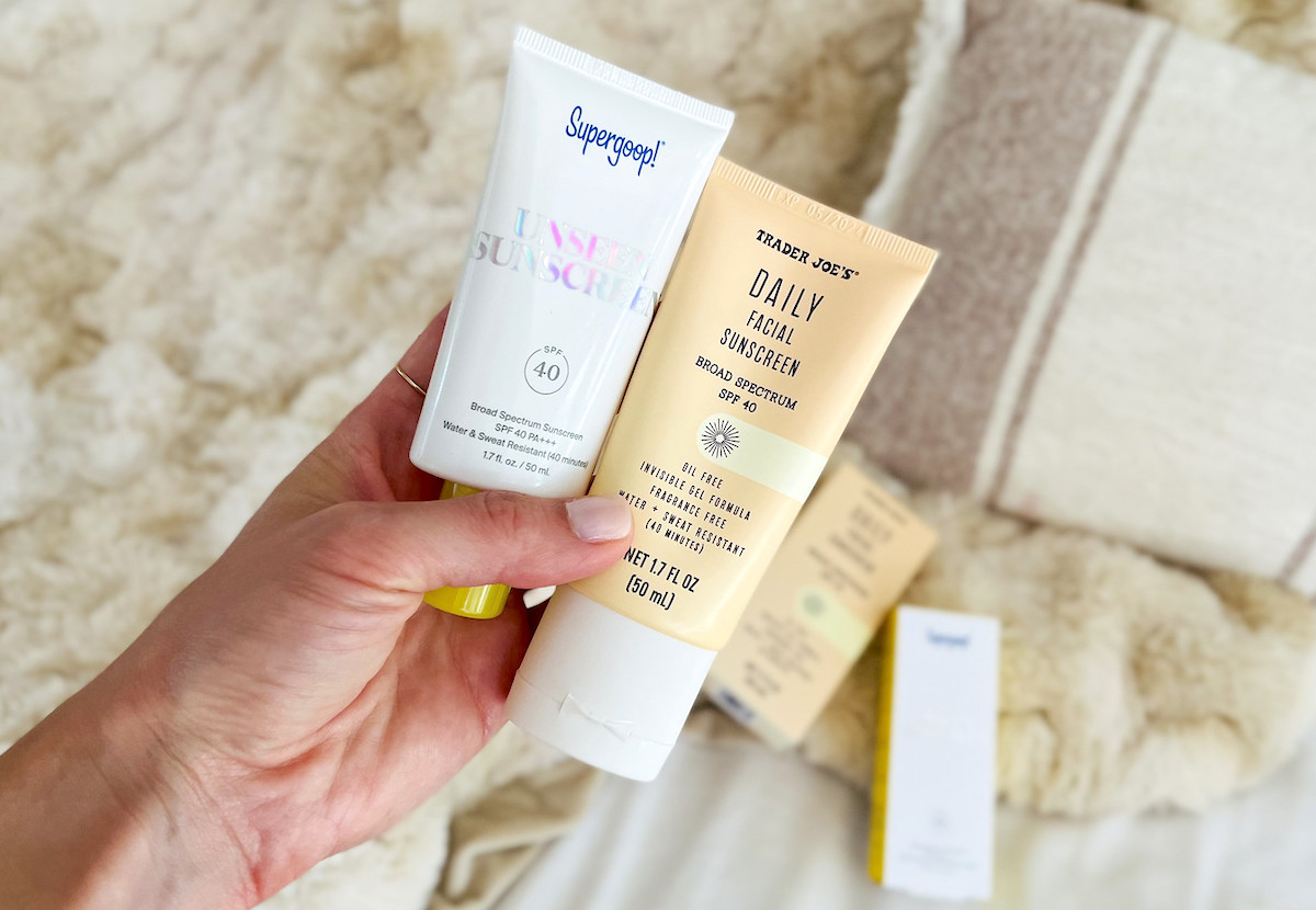 I Tested The $9 Supergoop! Unseen Sunscreen Dupe from Trader Joe's
