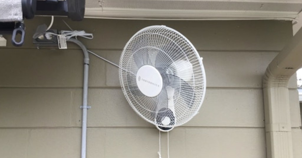 fan on wall