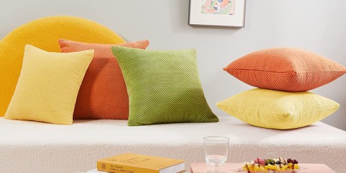 Corduroy Throw Pillow Covers 2-Pack from $4.79 on Amazon (Just $2.39 Each) | So Many Colors!