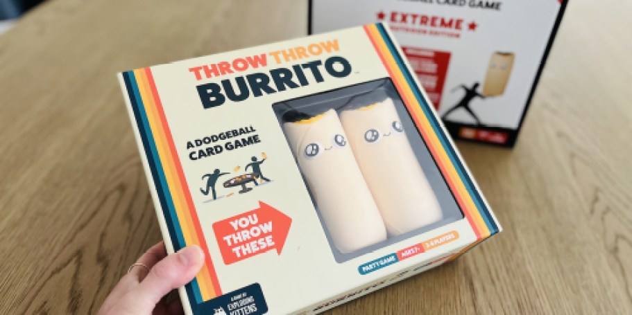 Throw Throw Burrito Game ONLY $10 on Amazon – FUN Dodgeball Game!