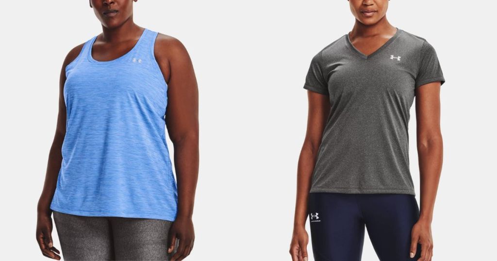 women wearing Under Armour Tank and Tee