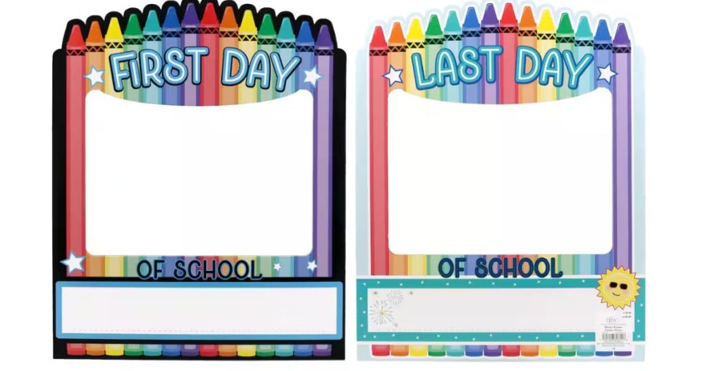  19" Reversible First & Last Day of School Crayon Frame by B2C™ at Michaels