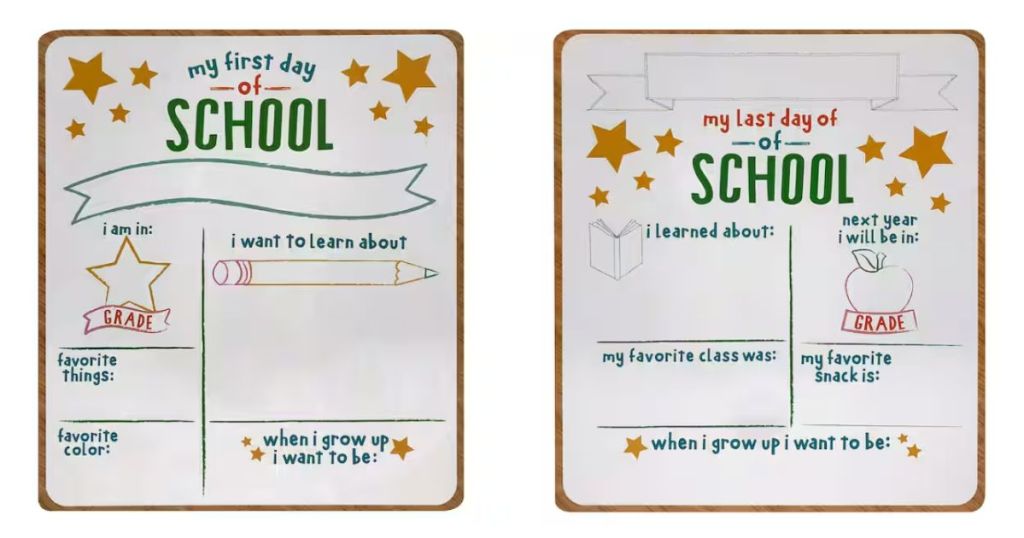 B2C 15.5" First & Last Day of School Dry Erase Sign at Michaels