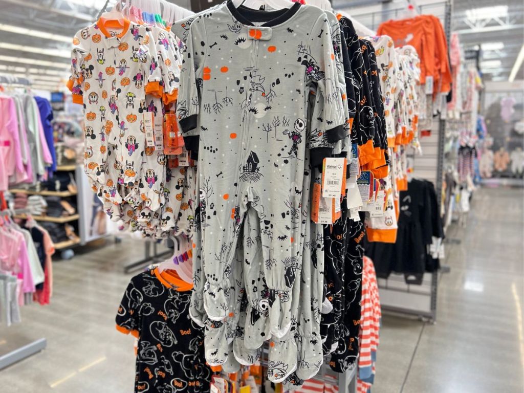 Jack Skellington Footie Kids Pajama at Walmart