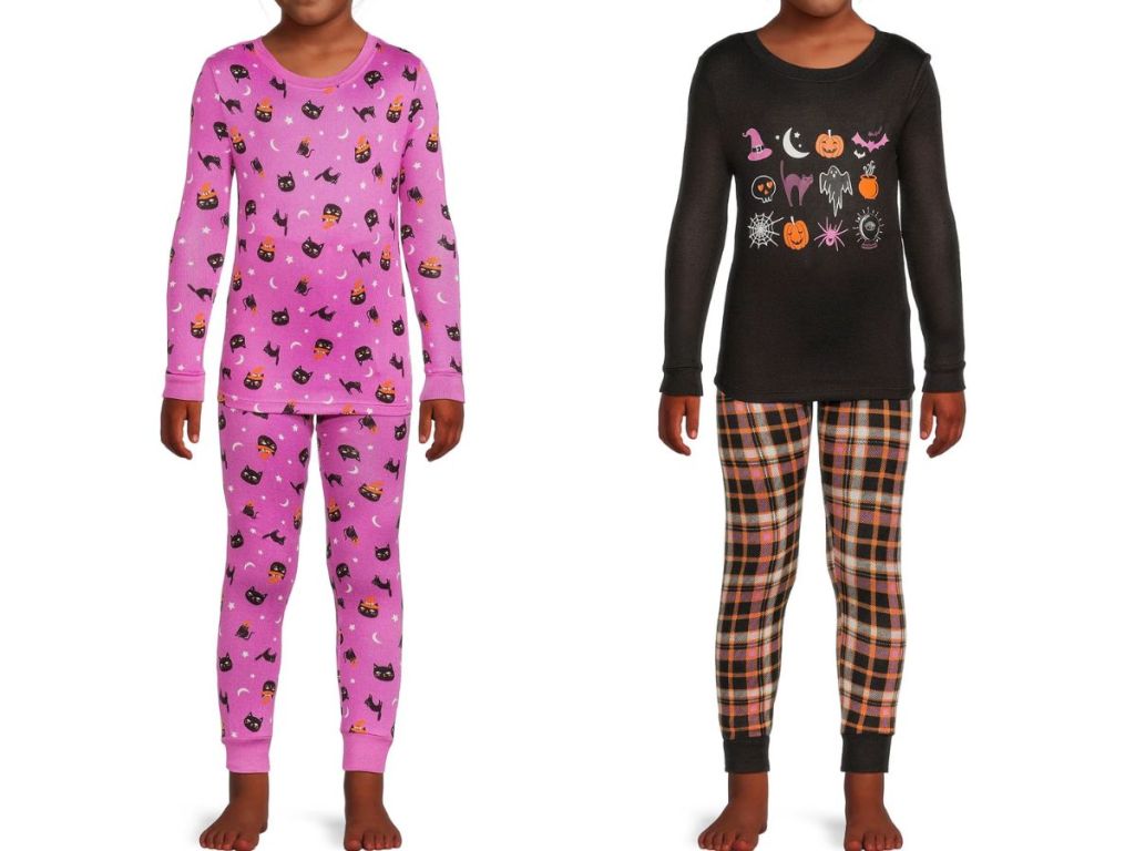 Wonder Nation Girls Halloween Long Sleeve Top and Pants, 2-Piece Sets at Walmart