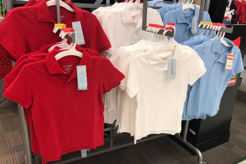 Cat & Jack Kids School Uniform Polo Shirts at Target