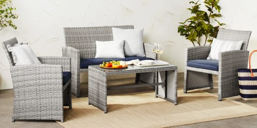 Wicker 4-Piece Conversation Patio Set Only $209 Shipped + More