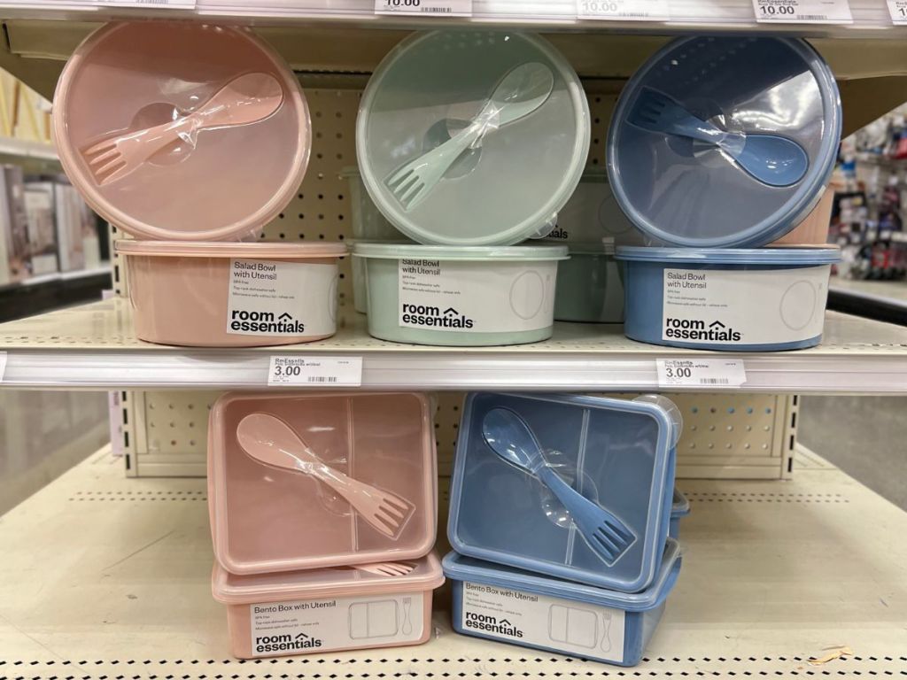 Room Essentials Bento Box w/ Utensil ONLY 2.70 at Target Great for