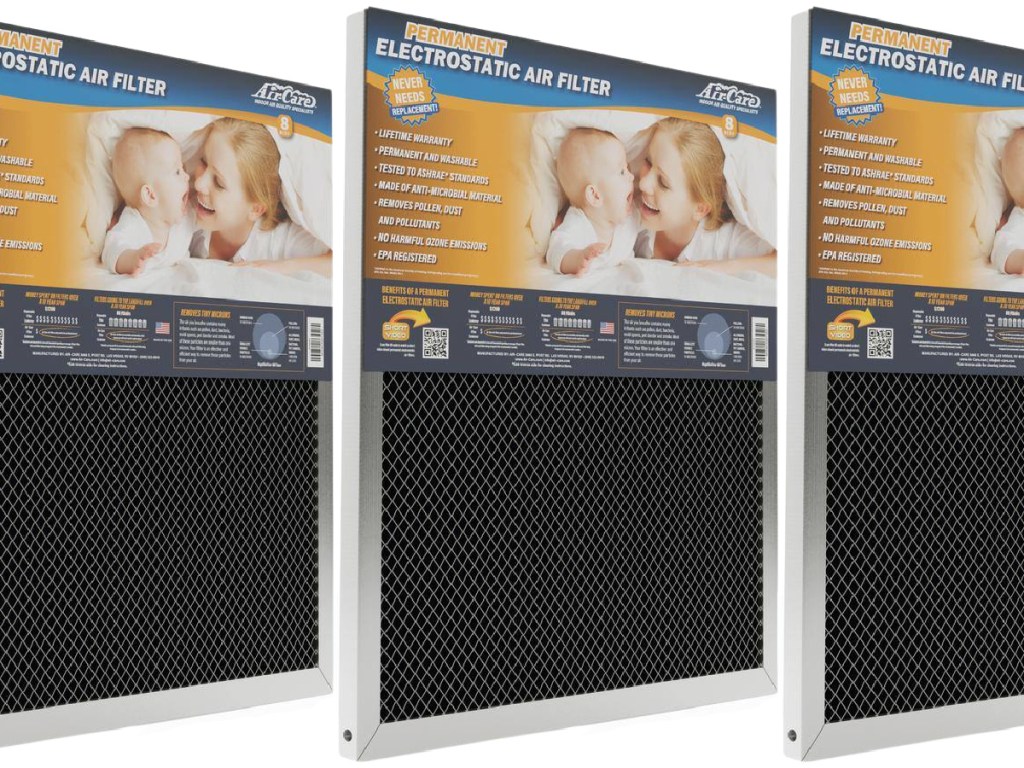 Air-Care Permanent Electrostatic Air Filter Merv 8