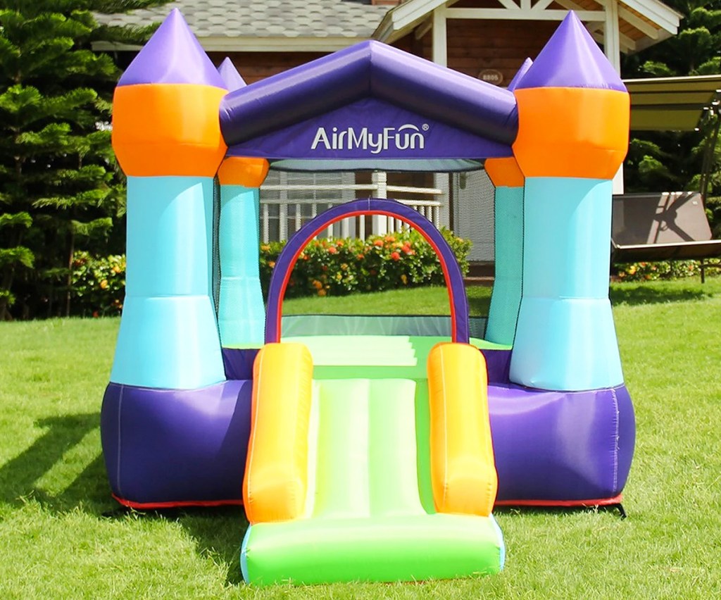 colorful inflatable castle