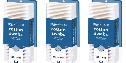 Amazon Basics Cotton Swabs 500-Count Only $2.76 Shipped on Amazon