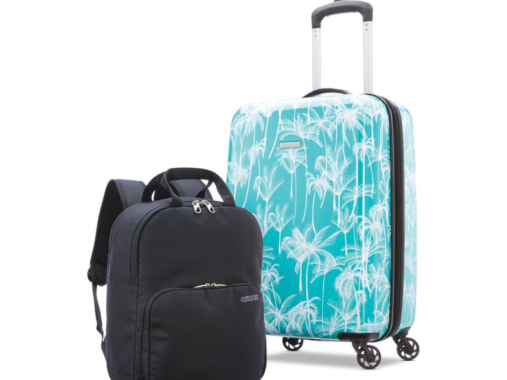 American Tourister Brookside 2-Piece Carry-On Spinner Luggage and Backpack Set
