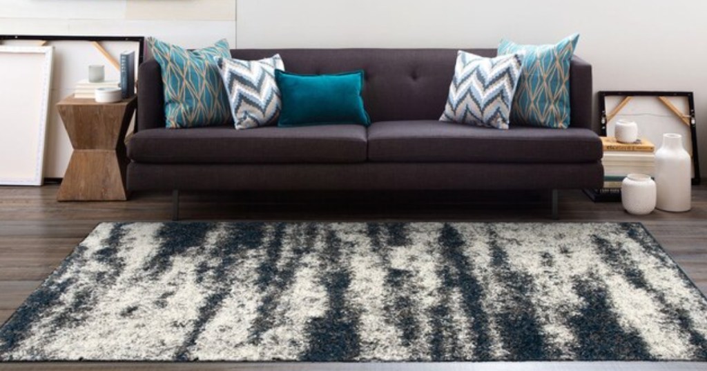 Area Rug next to couch