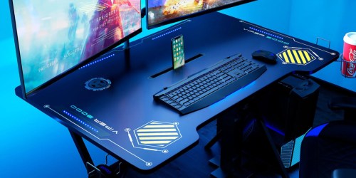 Gaming Desk w/ Built-In LED Lights Only $75 Shipped on Walmart.com (Regularly $350)