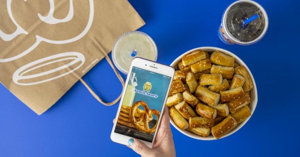 auntie anne's delivery and app