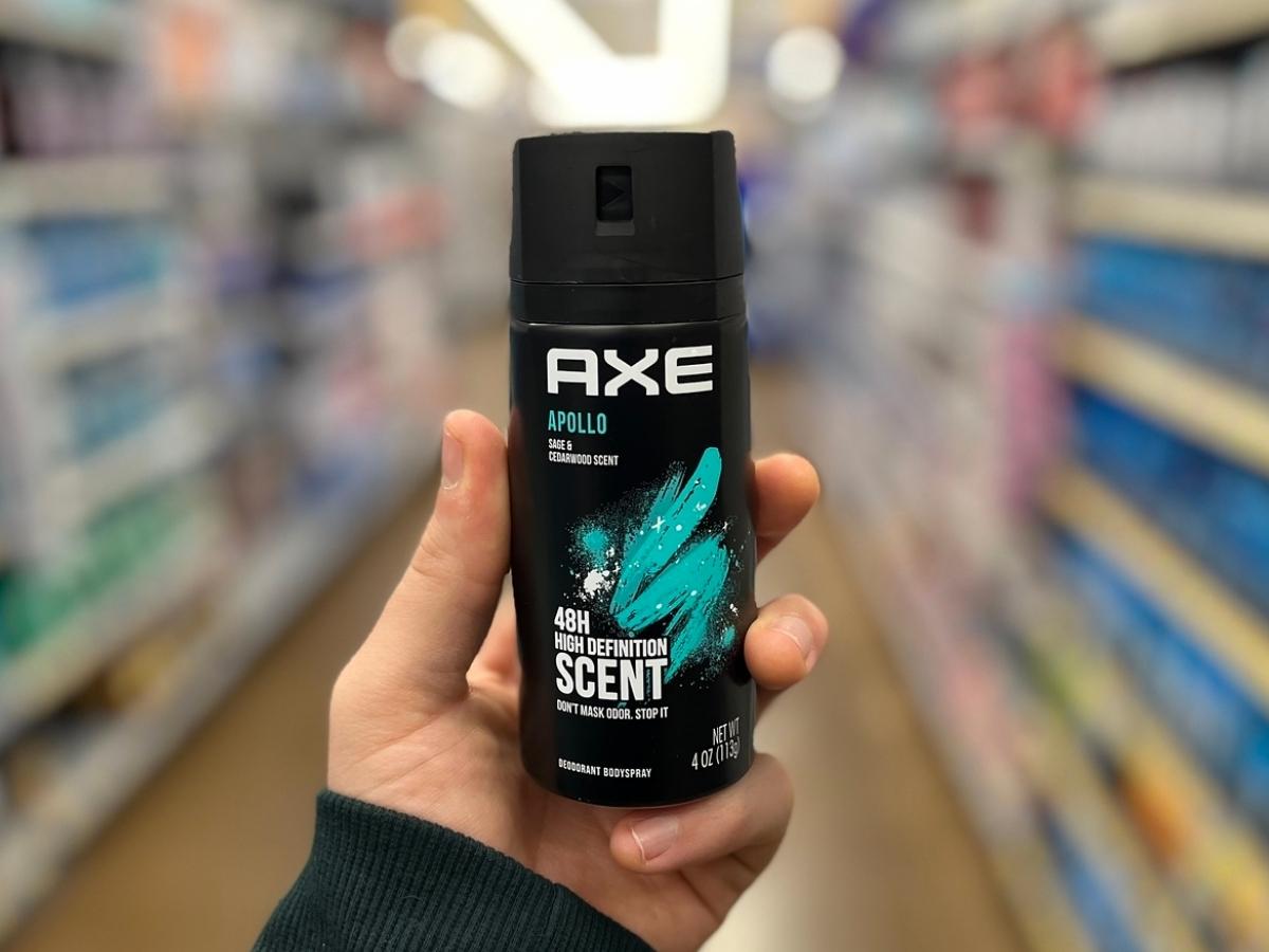 axe men's deodorant spray in store