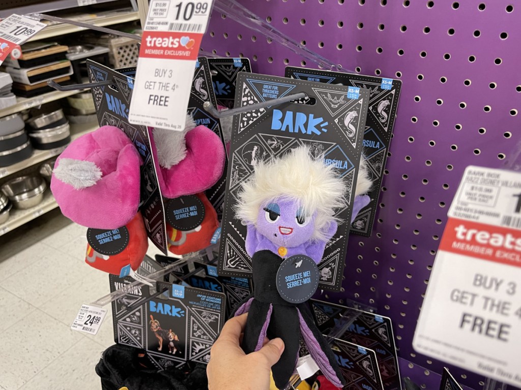 Disney Ursula dog toy in store