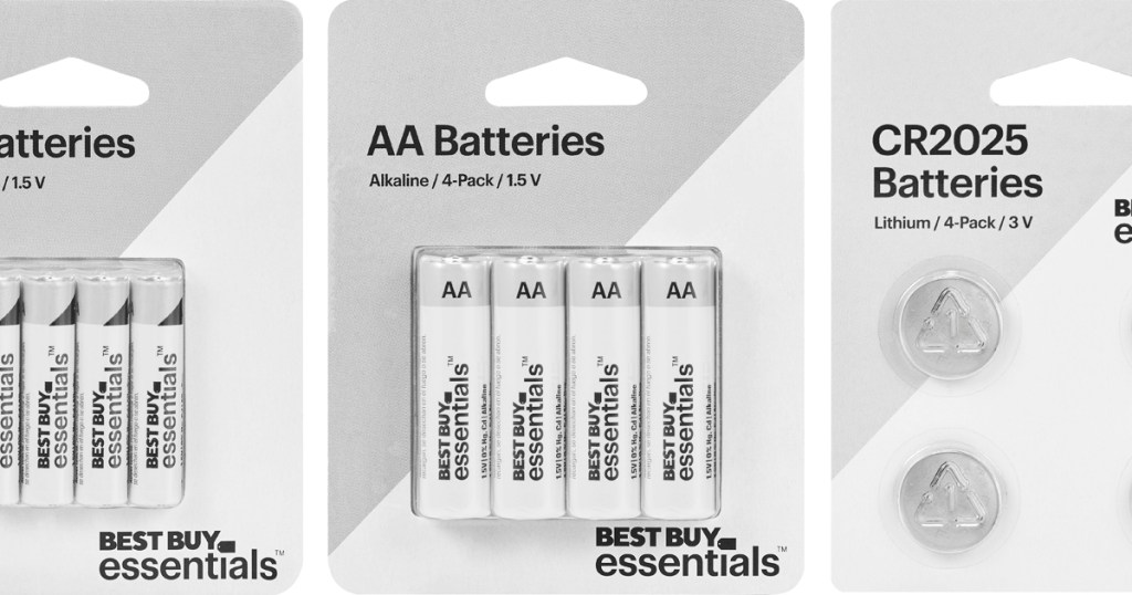 three packs of best buy essentials batteries