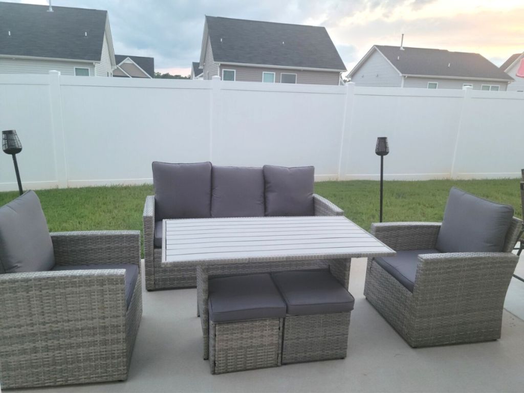 Wicker 7-Piece Outdoor Dining Set Only $599.99 Shipped ...