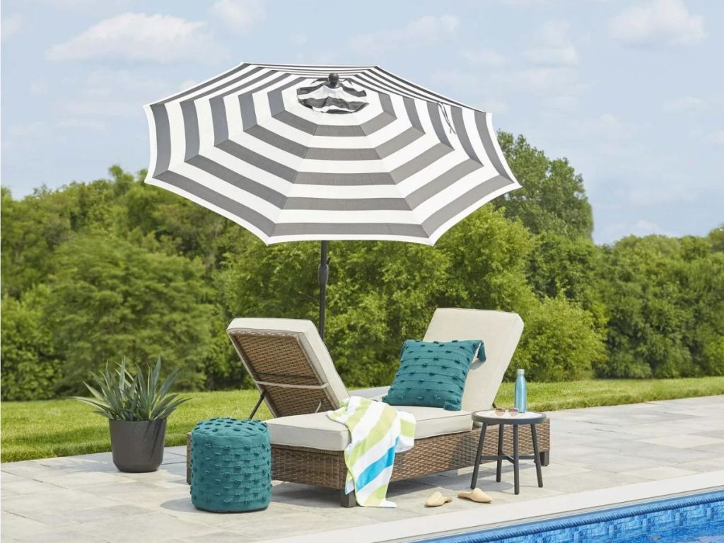 Better Homes & Gardens Tilt Patio Umbrella Only 29.97 on