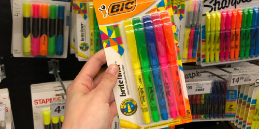 BIC Highlighters 5-Pack Only $1 Shipped on Amazon (Reg. $4)